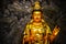 Close up The Statue Golden Bodhisattva Guan Yin located in the cave at Hangzhou CHINA