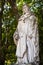 Close-up on the statue of Montesquieu in the park of the Place des Quinconces in Bordeaux