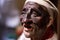 Close-up of the statue of Pulcinello head, Naples symbol, joker and clown