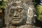 Close up of statue, Victory gate bridge, Angkor Thom