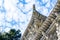 Close-up of stone roof of ancient Chinese building