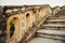 Close up of stone stairs Saint Clement Aqueduct in Montpellier