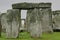 Close up of Stonehenge with no people
