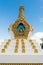 Close up of a stupa at the Chagdud Gonpa Khadro Ling Buddhist Temple in Tres Coroas, Brazil