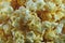 Close up of sweet popcorn, caramel popcorn