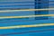 Close up of swim lanes in swimming pool