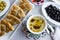 Close-up Taken of Traditional Turkish Soup and Bread-Pide on the Ramadan Table