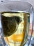 Close-up of tea in double walled glass