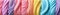 Close Up Texture Of Rainbow Sherbet Ice Cream. Banner. Panorama. Generative AI