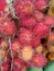 Close up texture of rambutan for background necessity