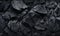 Close-up of a textured black rock. Created with generative AI tools