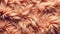 Close-up of textured peach furry surface. Color of the year 2024. Peach Fuzz color background