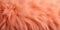 Close-up of textured peach furry surface. Peach Fuzz color trend 2024, banner, copy space