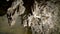 Close up of textured surface inside a cave