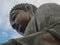 Close up of the Tian Tan Buddha statue.