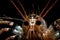 close-up of tiger shrimp prawn's claws and antennas