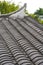 Close-up of tiled roofs of ancient Chinese buildings