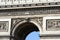 Close up to Arc de Triomphe, Paris, France, Europe