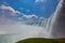 Close up to the impressive force of the Niagara Falls, Ontario, Canada