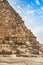 Close up to a side of the great pyramid of giza