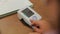 Close-up of tonometer for measuring blood pressure