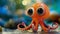 Close Up of Toy Octopus With Big Eyes