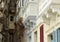 Close Up Of Traditional Closed Wooden Balconies In Valletta