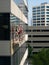 Close Up of Two Window Washers on a Suspended Scaffold