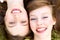 Close up of two women smiling