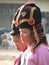 Close up of two worried Tai Dam women, Muang Sing, Northern Laos