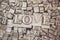 Close up of typeset letters with the word Love