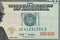 Close up on US dollar banknotes. U.S. Federal reserve system on US Dollar banknotes. Shooting by 1:1 Macro lense. I