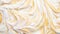 Close-up of vanilla ice cream texture. Top view of frozen white-yellow gelato surface. Food background. Generative AI