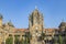 Close- up veiw of Chhatrapati Shivaji Terminus formerly Victoria Terminus in Mumbai, India is a UNESCO World Heritage Site and his