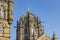 Close- up veiw of Chhatrapati Shivaji Terminus formerly Victoria Terminus in Mumbai, India is a UNESCO World Heritage Site and his