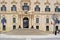 A close up of a very grand old house in Valletta