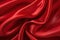 Close Up of Vibrant Red Fabric