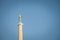 Close up on the Victor statue on Kalemegdan fortress, during a sunny afternoon in Belgrade, Serbia.