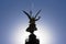 Close-up of Victory Column silhouette