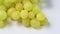 Close up video of green grape
