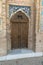 close up view of ancient door to mausoleum