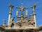 Close up View of the Calvary sculpture at Pleyben Church  Brittany