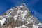 Close-up view of Cervino Mount Matterhorn , in Val D`Aosta, Italy.