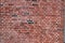 Close up view on colorful weathered and aged brick walls in high resolution