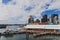 Close-up view of Darling Harbour in central Sydney