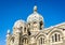 Close-up view of the dome of Sainte-Marie-Majeure cathedral in Marseille, France