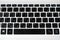 Close-up view of English and Korean keyboard Windows laptop keyboard black color alphabet button, by Samsung Electronics