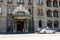 Close-up view of the entrance of the Windsor hotel a luxury Victorian era hotel in Melbourne Victoria Australia