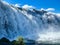 A close-up view of the Faxi or Vatnsleysufoss waterfall, located on the Golden Circle.The