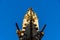 Close up view of gothic pinnacle in the Cathedral of Salamanca